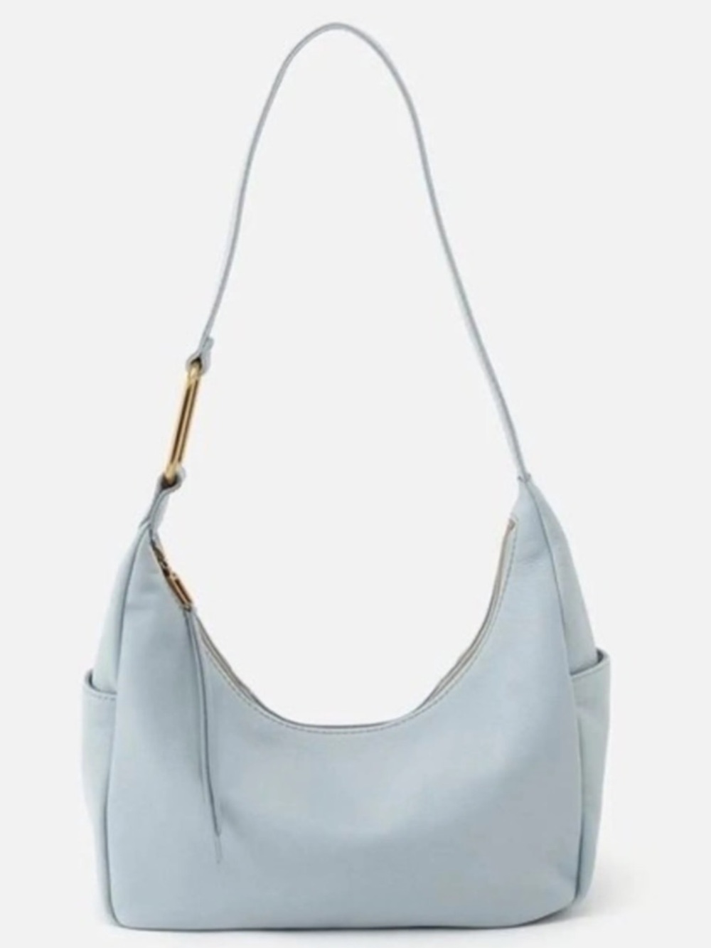 HOBO Light Blue Shoulder Hobo with Gold Hardware